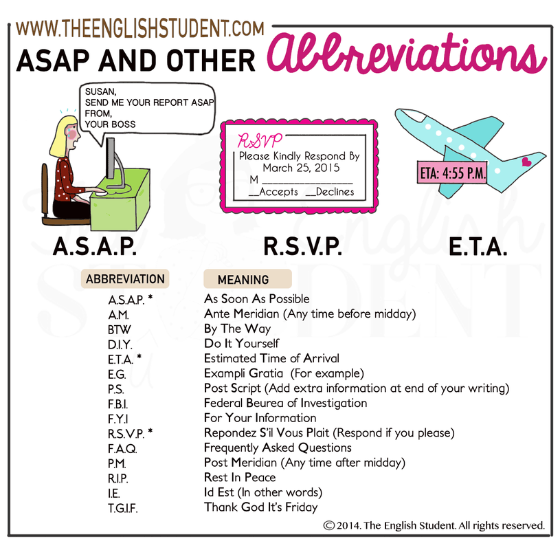 common business abbreviations for words
