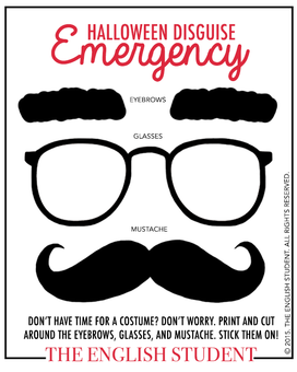 The English Student Emergency Halloween Disguise